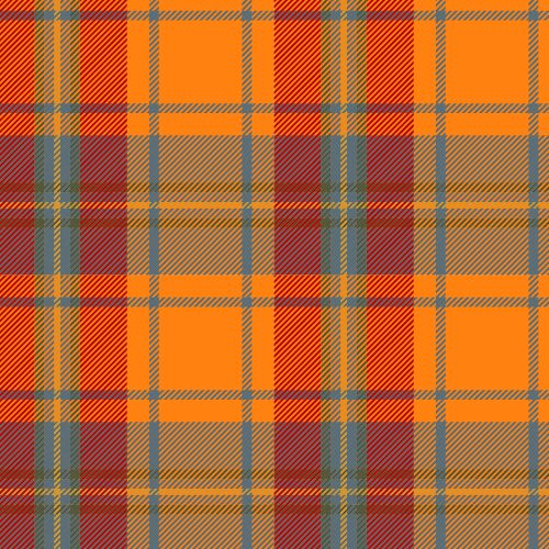 Orange Plaid Infinite Bandana